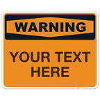 Custom Warning Sign, OSHA Sign, 24x30 Inches, Rust Free .063 Aluminum, Fade Resistant, Indoor/Outdoor Use, Made in USA
