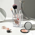 Vgrti I'm Fine This Is Fine Acrylic Cosmetic Pencil Pen Holder Cup, Funny Raccoon Christmas Pen Holder Cup, Raccoon Lover Gifts for Women Men, Office Sarcastic Gifts for Women Men Colleague Boss