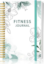 Fitness Journal for Women & Men - A5 Workout Journal/Planner Daily Exercise Log Book to Weight Loss, Gym, Muscle Gain, Bodybuilding Progress - Daily Personal Health & Wellness Tracker, Spiral-Bound,
