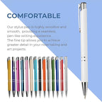 Yucold Customized ballpoint pens in bulk, personalized ballpoint pens with free engraving, for use in companies, enterprises, graduation anniversaries (Sky blue,13)