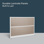 Stand Up Desk Store Oakwood Aesthetic Modular Walls | Room Divider Wall with Durable Woodgrain-Inspired Finish | Modular Office Partition Wall for Offices, Classrooms, and Coworking 70" W x 48" H