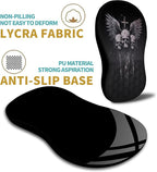 Hokafenle Ergonomic Mouse Pad Wrist Support with Massage Design, Wrist Rest Pain Relief Mousepad with Memory Foam&Non-Slip PU Base, Mouse Pads for Wireless Mouse & Desk (12x8 inch,Demon Angel)
