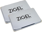 2 Pack Metal Case Stamp Pad Medium Size, Brown Color - Size: 3" x 4" - Choose from 15 Ink Colors