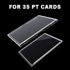 30-Pack Mini Snap Card Holders - UV Protection Hard Plastic Cases for Sports Cards, Baseball Cards Collectibles, Anti-Scratch Trading Card Sleeves with Secure Snap Closure