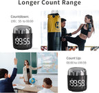 MeesMeek Digital Kitchen Timer,Countdown Countup Timer with Large LED Display Volume Adjustment,Timer for Cooking, Classroom Time for Kids and Teachers. (Silver)