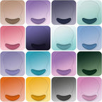 ITNRSIIET Ergonomic Mouse Pad with Comfort Gel Wrist Rest, Non-Slip PU Base, Smooth Textured Surface, Reduces Hand Fatigue & Wrist Pain, 8.7 x 7.2 Inch for Office Gaming Home, Peach Gradient