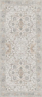 GENIMO Runner Rug 2'6"x6 Machine Washable Non Slip Vintage Hallway Runner Rug, Low Pile Lightweight Rugs for Indoor Entryway, Hallway, Kitchen and Corridor