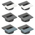 PATIKIL 2.8inch Desk Grommet, 6Pcs Cable Grommet Wire Management Cable Hole Cover Cord Organizer for Office Home Table Countertop, Black/White Black/Blue Black/Grey