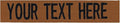 Custom Uniform Name Tapes Solid Colors. Rusty Brown Fabric, 4 Inch Sew on