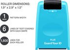 Guard Your ID Identity Protection Stamp Roller, Turquoise