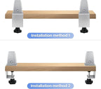 4 Packs Sneeze Guard Support, Aluminum Adjustable Partition Clamp, Acrylic Desk Divider Support, Desk Shield Clamp Privacy Panel for Counter