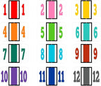 File Right Number Labels Roll – Color-Coded Numeric Filing Labels, 1-5/8" × 7/8" Laminated Self-Adhesive File Folder Numbers for, Office Filing Systems, Automotive Records – Roll #6, 3 Roll