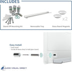 Audio-Visual Direct Magnetic Weekly Planner Dry-Erase Board for Wall - 24" x 36" - (Chore Chart, White)