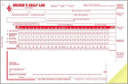 Driver Daily Log Book 25-pk. with Detailed Driver Vehicle Inspection Report & Simplified Recap - Book Format with 31 Sets, 2-Ply with Carbon, 8.5" x 5.5", J. J. Keller & Associates, Inc.