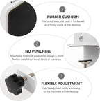 TEHAUX 2pcs Desk Partition Clip Hole Desktop Mount Clamp on Desk Accessories for Office Screen Partition Clip Thickened Base