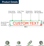 Custom Sign, Custom Street Sign, 11 Font Colors, 13 Font Styles, 4 Hole Options, 22 Sizes, 6x36 Inches, Rust Free DiBound, Fade Resistant, Made in USA by My Sign Center (Mid-Century Modern 2)