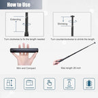 JCWINY Webcam Stand, 28 Inch Web Cam Stand for Desk, Adjustable Webcam Mount Camera Stand for Logitech Webcam C922 C930e C920S C920 C615 C960 C920x BRIO 4K NexiGo N60 and Others