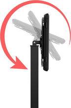 CTA Digital PAD-CHKBM10 Thin-Profile Floor Stand with Removable Magnetic Protective Case for 10.2-Inch iPad (Black)