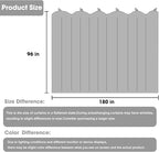 Cbsroro Room Divider Blackout Curtain Track Curtains Wall Dividers Panels Screen for Living Rooms Bedroom Office Privacy Partition Separation, W180 × L96 Inch,1 Panel, Black