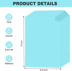 Cardstock 8.5 X 11, 40 Sheets Light Blue Card Stock, 75lb/ 200gsm Copy Paper, Cardstock Printer Paper For Art, Drawing, Invitations, DIY Cards, Watercolor, Craft, Construction, School & Office Supplie