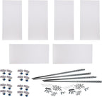 ATS Acoustics Home Office Residential Acoustic Treatment Room Kit Sound Absorbing Acoustic Panel 6 Pack for 50-100 Sq Ft (Snow)