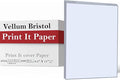 Print It - Vellum Bristol Colored Cardstock Cover Paper, 67 Lb, 8.5" X 11”, Heavyweight Colored Cardstock for Crafts, School, Invitations, And Office Use - Decoration Drawing 2000/Case-Orchid