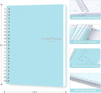 Undated Weekly Planner- Weekly Goals Notebook, A5 To Do List Planner, Habit Tracker Journal with Spiral Binding, 5.7 x 8.0 inches