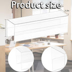 2X8 PET Cubicle Name Plate Holders Cubicle Name Plate Sign Holder Wide 2.2 in Name Plate Bracket Double Sided Nameplates for Walls Material Changeable Cubicle Name Plate Holder for School Office (4)