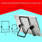 CATHATRR Holder 180° Adjustable Angle Foldable Metal Stand Mount for Cellphone Tablet PC Book Desk Cell Phone Stand for Video