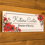 Personalized Office Door Sign, Custom Acrylic Name Plate with Title, Professional Wall Plaque for Business, Home Office, or Desk – Modern Design, Name Plate - 8x2 Executive CEO Sign, New Job Décor 5