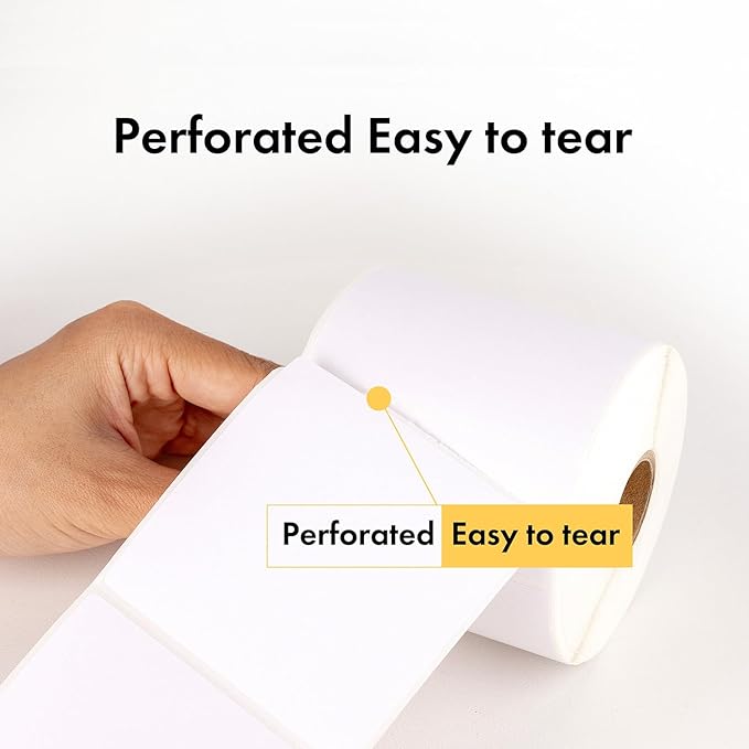 HOUSELABELS 2.25" x 1.25" Address Labels on 1" Core Compatible with Zebra and Rollo Printers, 28 Rolls / 1,000 Labels per Roll