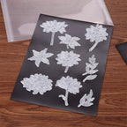 20PCS/Set 10 PCS 0.5mm Thickness Magnetic Sheets and 10PCS 7x5inch Clear Plastic Storage Bags for Dies and Stamp Sets Collections Reusable Sturdy PVC Clear Storage Pockets and Cuttable Magnetic Sheets