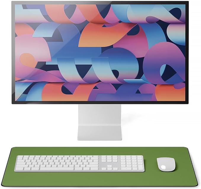 Jotsome Leather Desk Pad Mat, Non-Slip Desk Blotter Pad - Desk Protector for Office, Home, Laptop, and Desktop, Gift for The Holidays (Forest Green, 24" x 14")