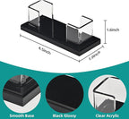 PecMuikee Business Card Holder for Desk，Acrylic Business Card Display Stand,Multiple Business Card Holders for Office, Exhibition, Home, Restaurant (slot 1)