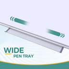 Magnetic Dry Erase Board with Pen Tray, 48 x 24 Inch, Aluminum Frame Portable Wall Mounted Whiteboard Message Presentation Writing Board for Office & Classroom