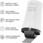 Guard Your ID Advanced 2.0 Roller 3-Pack for Identity Theft Protection, Confidential Security Stamp Mixed Color Kit (Turquoise, Green, White)