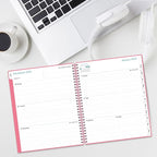 2026 Planner - Planner 2026 from January 2026 to December 2026 with 12 Monthly Tabs, Flexible Cover, Inner Pocket, 8.5" x 11", Pink-B