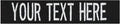 Custom Uniform Name Tapes Solid Colors. Black Fabric, 4 Inch Sew on