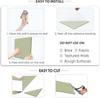 BXI Felt Bulletin Board - 36 X 24 Inches, 6 Pcs Self-Adhesive Decor Cork Boards with 30 Pushpins, Sturdy Acoustic Wall Panels for Office Work, Poster Pin Tiles for Teen Dorm Room Kitchen Classroom