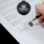 Fingerprint Ink Pad,Blue Thumbprint Ink Pad for Notary Supplies Portable Fingerprint Kit for Identification Security ID Fingerprint Cards Law Enforcement Fingerprint Stamp Ink Pad