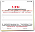 Vehicle Due Bill Form - 3-Part Carbonless Snap-Out 8.5 x 7.75 Car Dealership Service Agreement Forms, Auto Repair Vehicle Documentation Forms NCR - White, Canary, Pink - Pack of 400