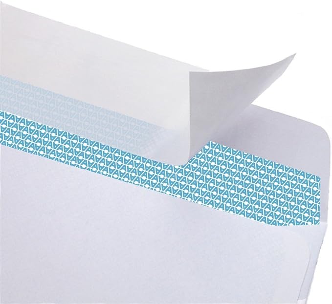 Aimoh 500#8 Double Window Self Seal Security Envelopes - for Business Checks, QuickBooks & Quicken Checks, Size 3 5/8 x 8 11/16 Inches - Checks Fit Perfectly - Not for Invoices, 500 Count (30180)