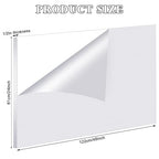 Roowest 2 Pcs 24 x 48 Inch, 1/2 Inch Thick Clear Acrylic Sheets Plastic Panels Sheets Cut to Size Cast Acrylic Board Panel with Protective Film for Craft DIY Projects Display Sign Frame