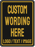 Custom Sign Bulk Personalized Metal Signs For Outdoor Indoor Business Home Store Office Yard Street Lawn Make Your Own Customized Signs With Your Logo Text Photo, 16x12inch