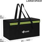 FLASLD Large Fireproof Document Bags, 24x12x12” Waterproof Storage Firesafe Bag, Fireproof Folder Safe Box for Cash, Valuables & Passport, Silicone Coating & Zipper Closure