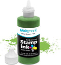 MaxMark Premium Refill Ink with Control Tip Bottle for Self-Inking Stamps, Olive Green Color - 1 oz.