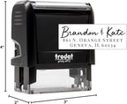 Self Inking Modern Address Stamps | Custom Return Address Stamper (Brandon, Medium)