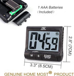 HOME MOST 2-Pack Large Display Kitchen Timer - 3" Digital Timer Magnetic Back Loud Alarm - Black Cooking Timers for Kitchen Teachers Students Games Meetings - Sports Timers for Workouts Exercise