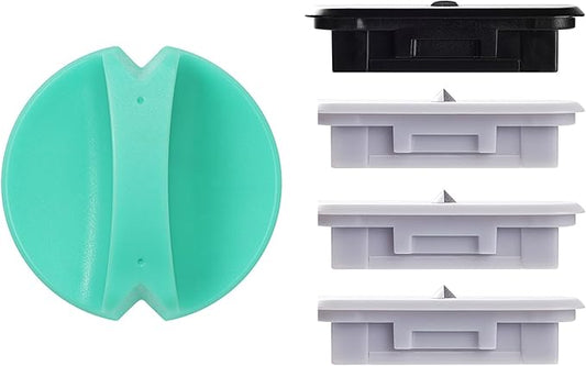 4-Pack Trimmer Replacement Blades for Fiskars Paper Trimmer, Replacement Blade for All Series of Fiskars/Portable&Precision Trimmer,Arts and Crafts,3 Cutting&1 Scoring Blades,Slider,Ice Blue