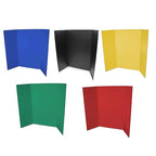 Flipside Products 36” x 48” Project Boards for Presentations, Science Fair, School Projects, Event Displays and Trifold Picture Board, Proudly Made in USA - Assorted Colors - 10 Pack